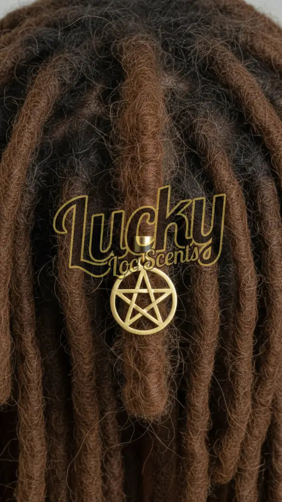 Gold pentacle pendant