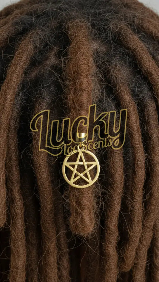 Gold pentacle pendant